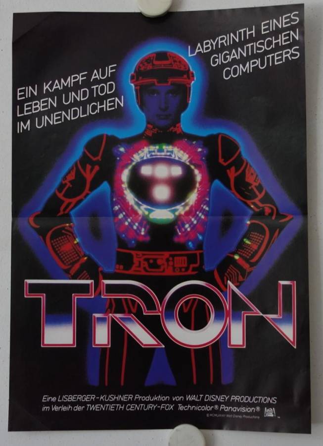 Tron originales deutsches Filmplakat